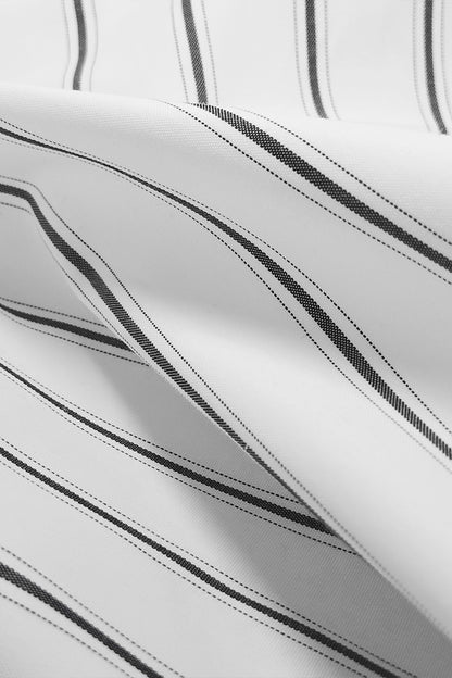 MONOCHROME PINSTRIPE DRESS SHIRT
