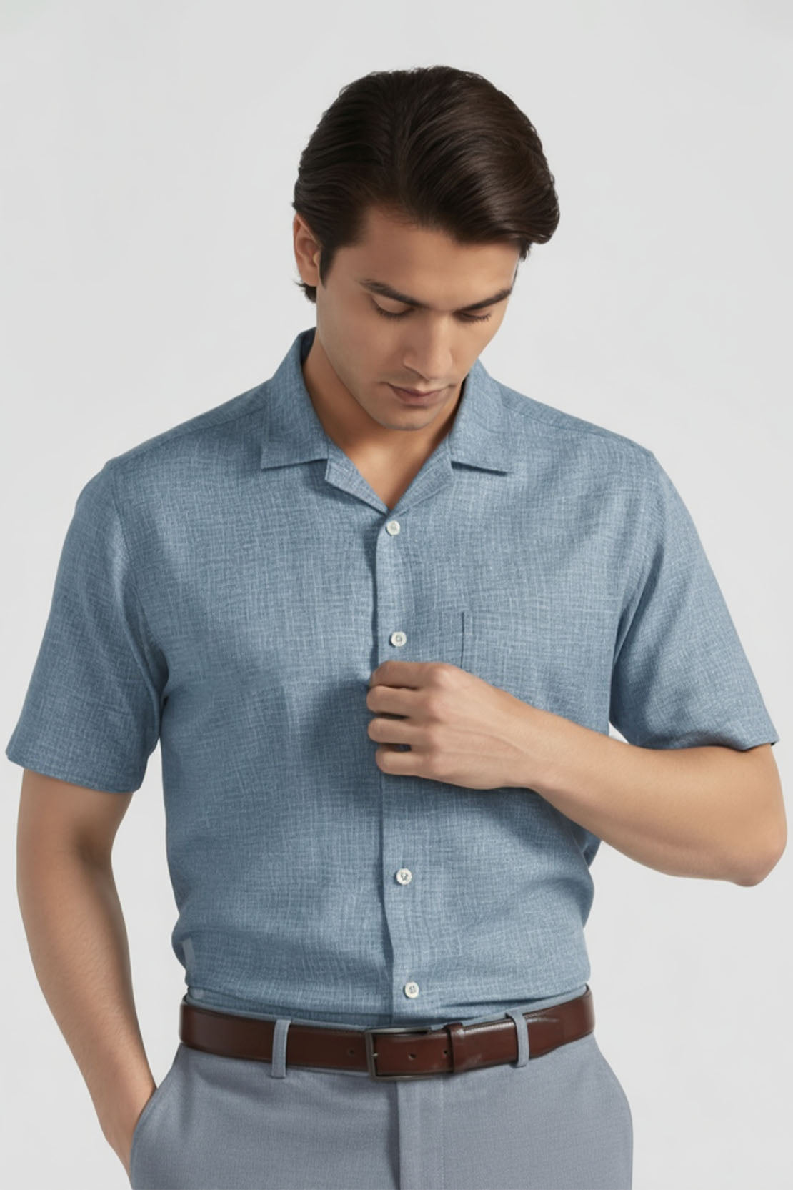 THE AZURE MELANGE SHIRT