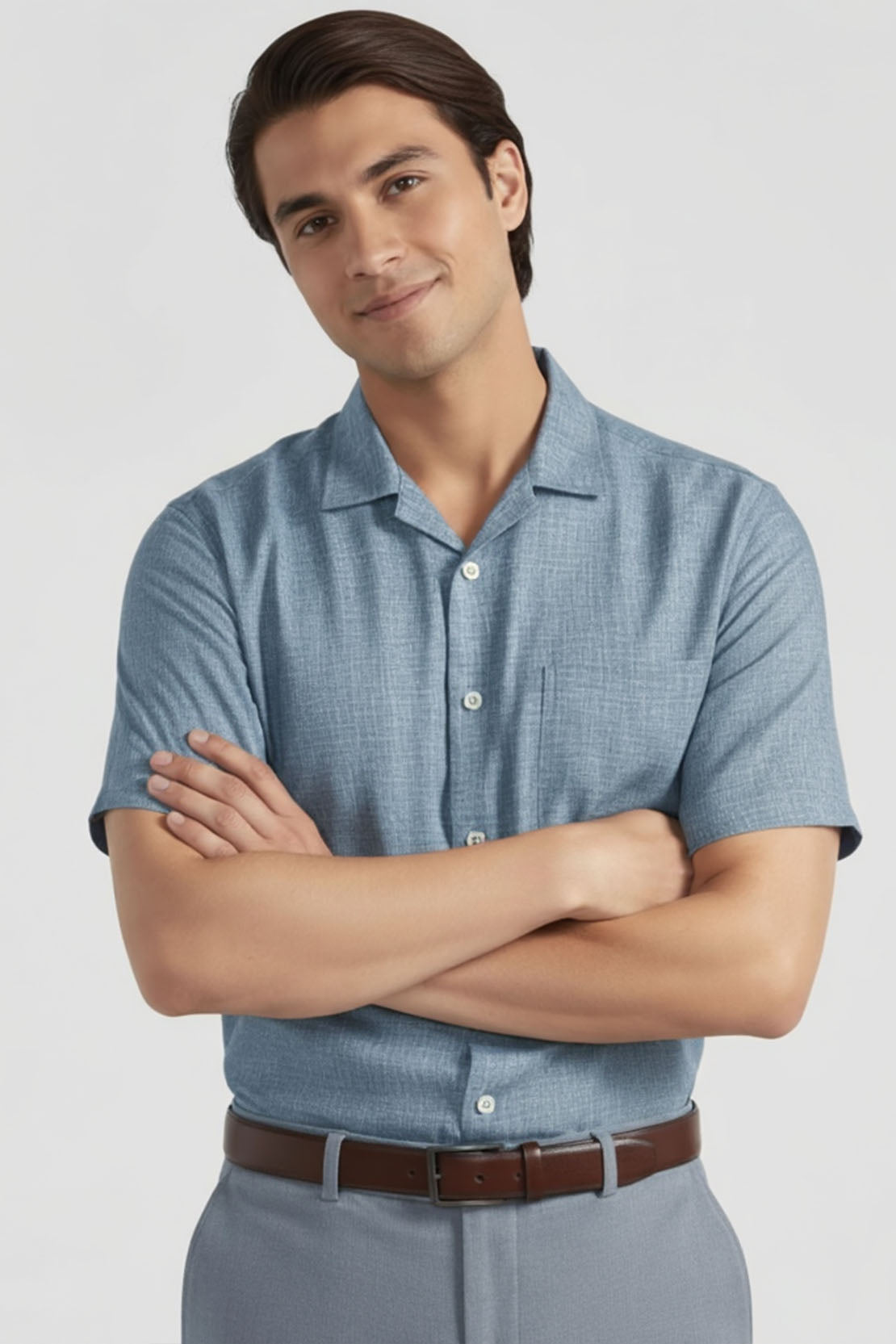 THE AZURE MELANGE SHIRT