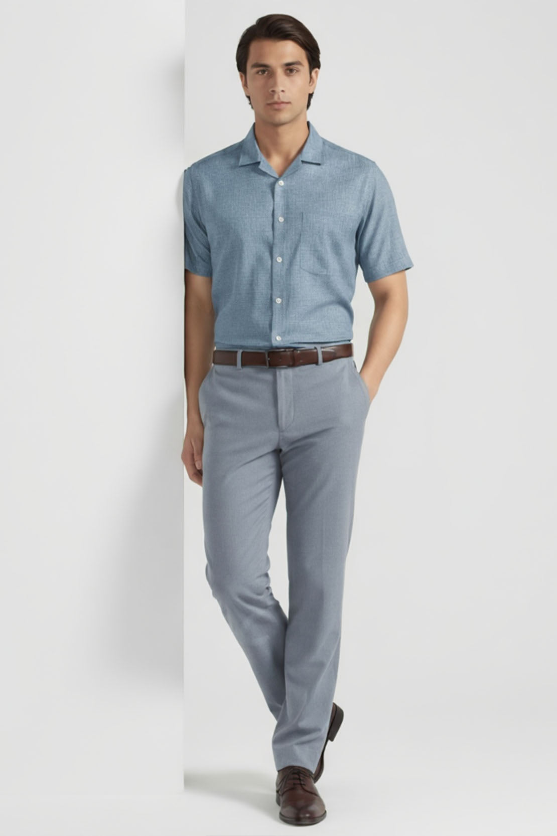 THE AZURE MELANGE SHIRT