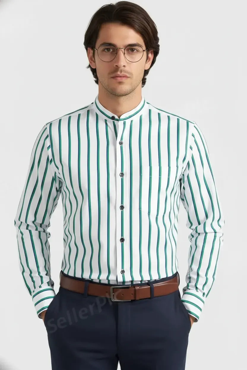 VIBRANT COASTAL LINED SHIRT