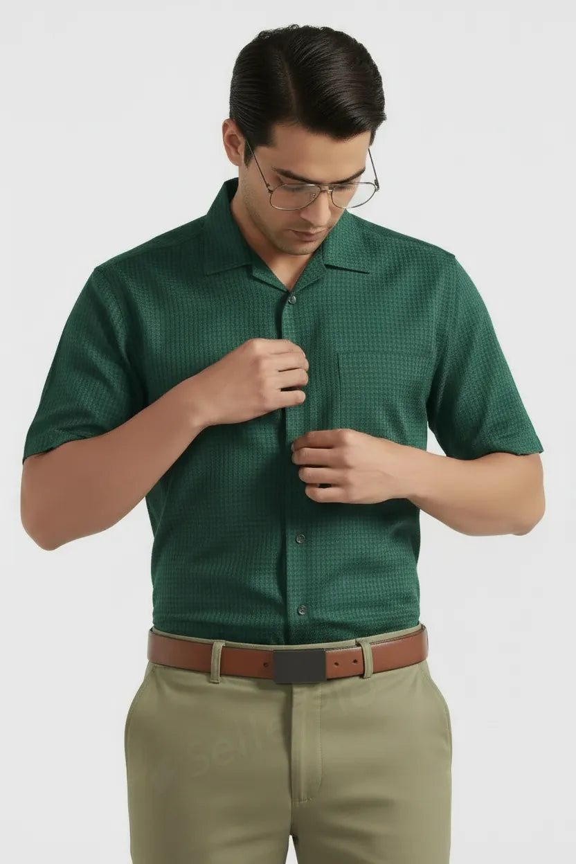 EMERALD MINI HOUNDSTOOTH CHECK