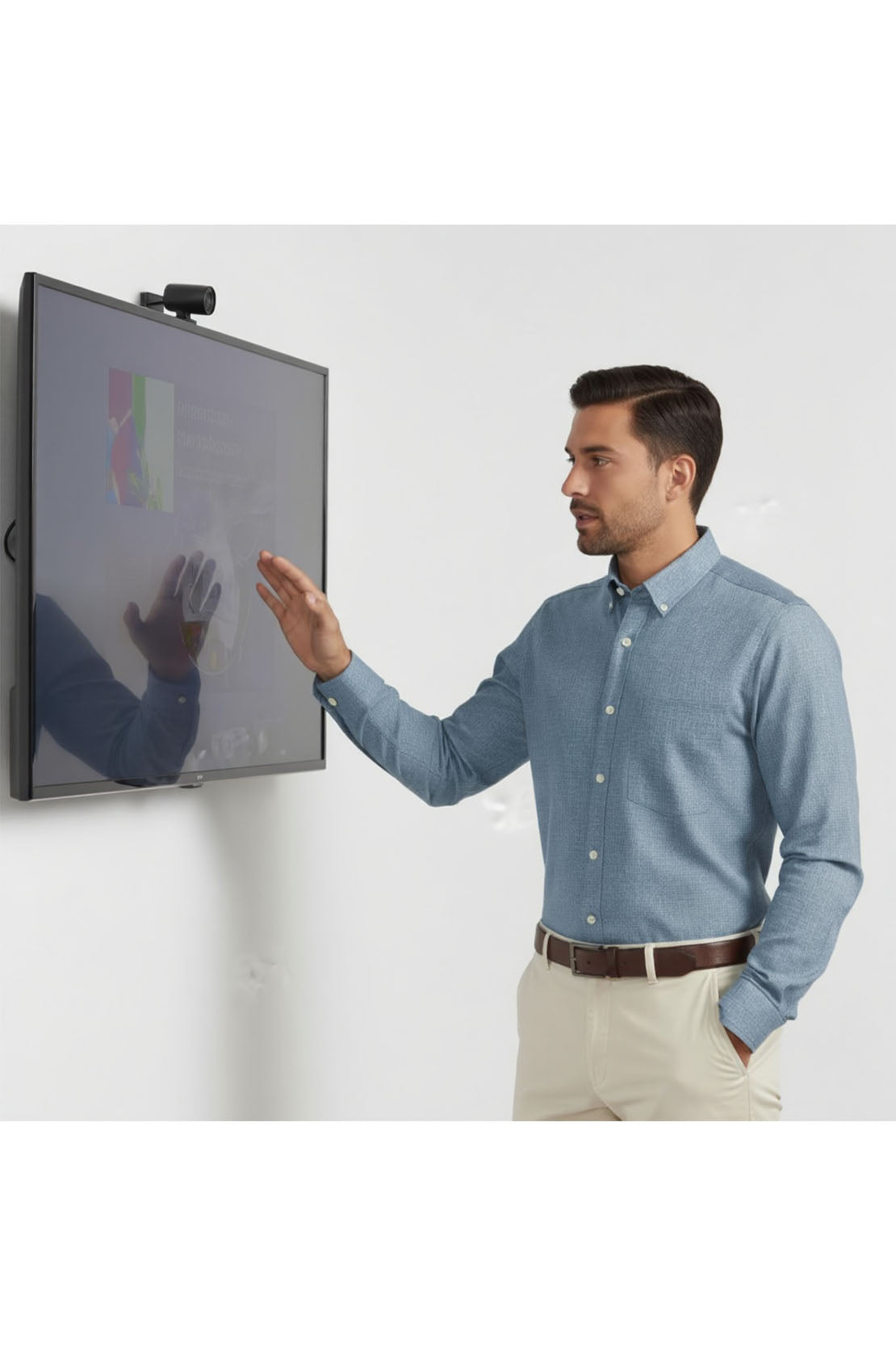 MODERN CHAMBRAY BUTTON DOWN SHIRT