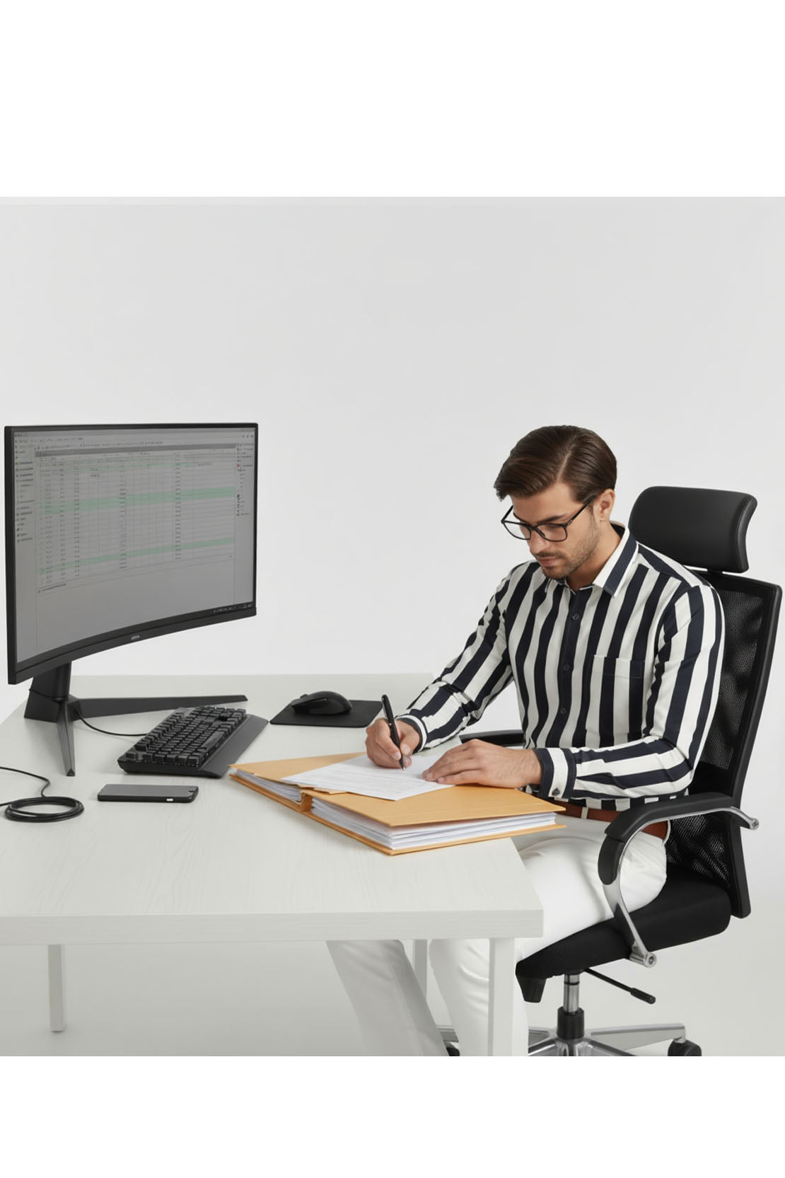 ELITE BOLD STRIPE CORPORATE SHIRT