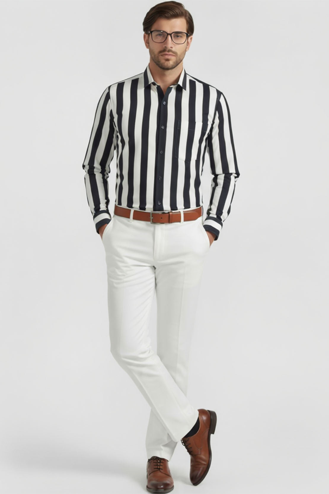 ELITE BOLD STRIPE CORPORATE SHIRT