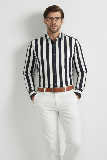 ELITE BOLD STRIPE CORPORATE SHIRT