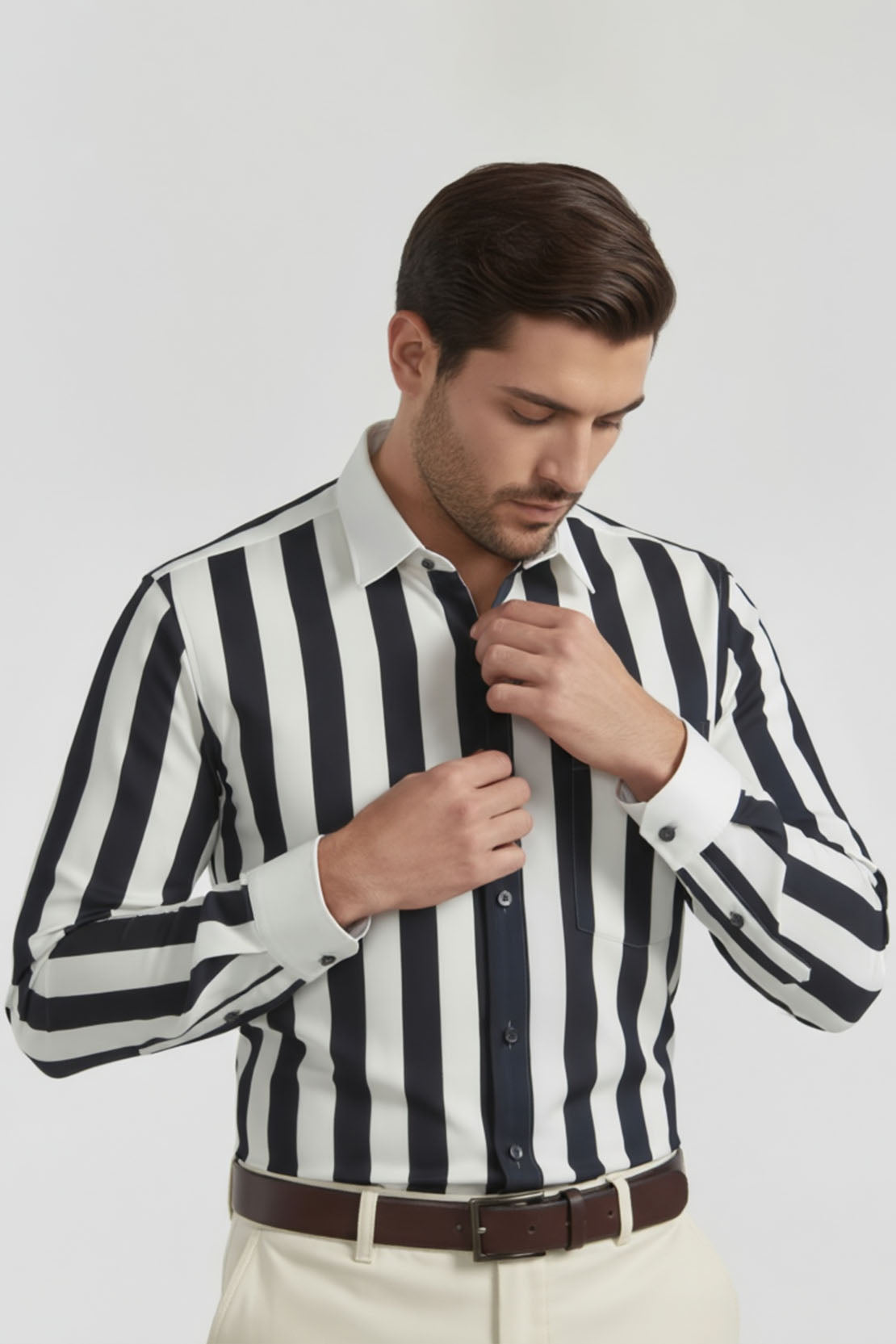 SOPHISTICATED STRIPE BUSINESS SHIRT