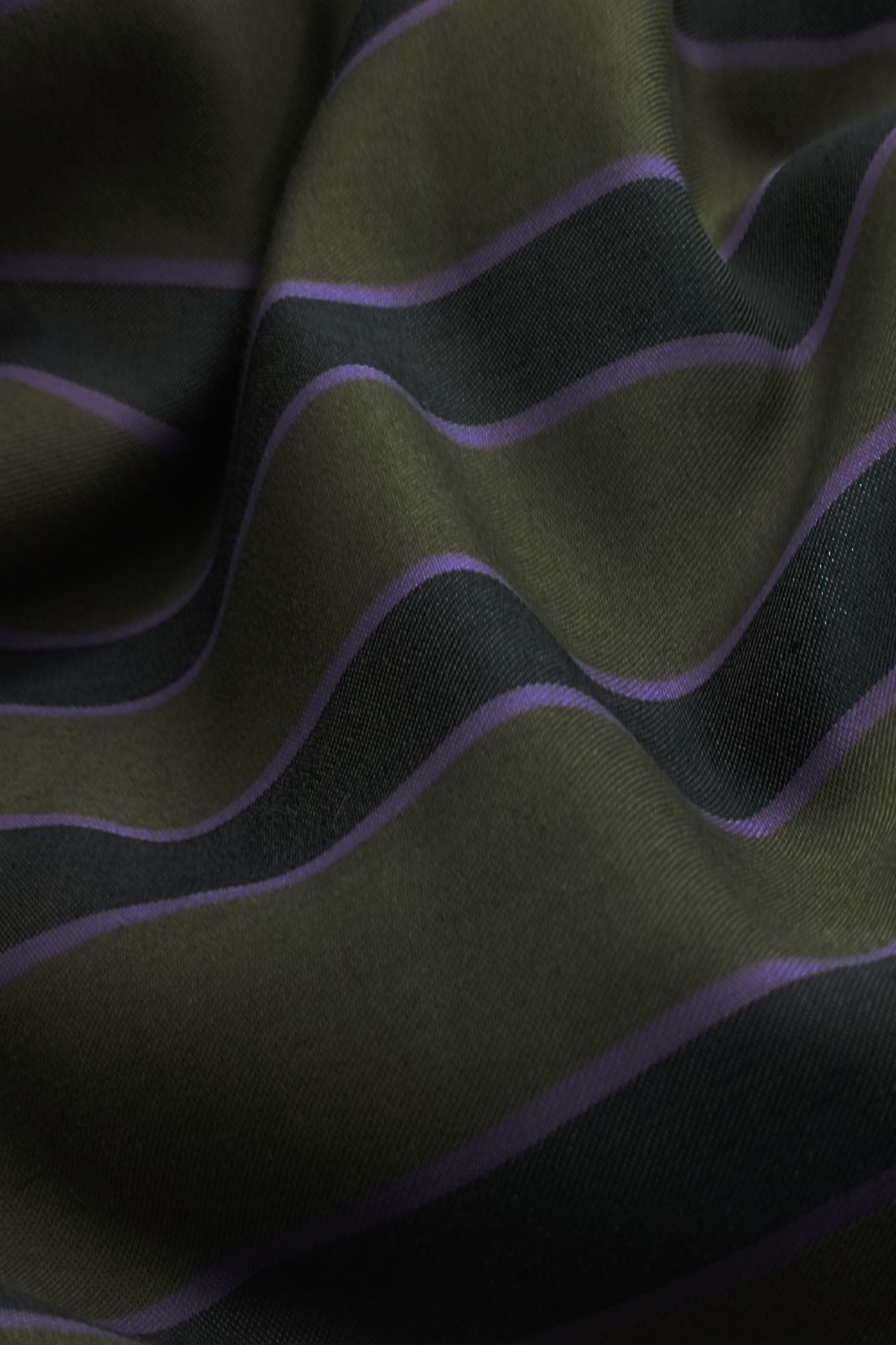 MIDNIGHT PURPLE LINE OLIVE SHIRT