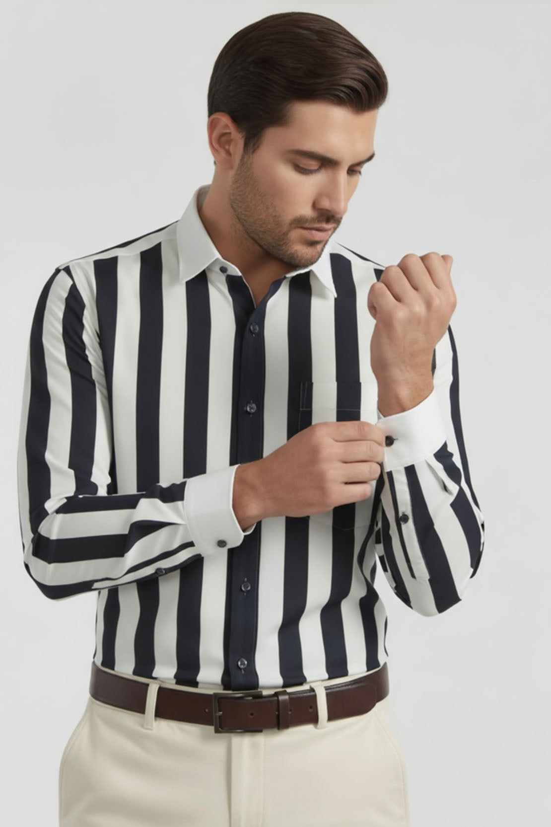 SOPHISTICATED STRIPE BUSINESS SHIRT