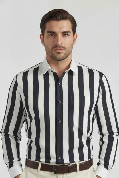 SOPHISTICATED STRIPE BUSINESS SHIRT