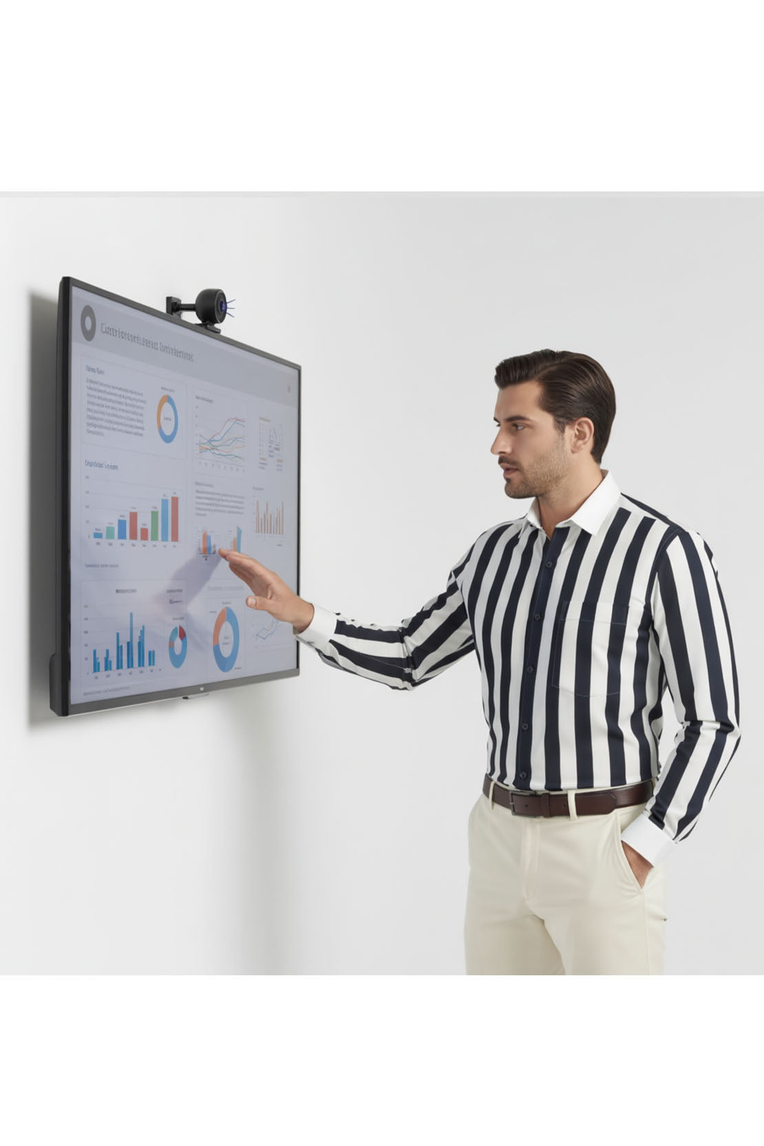 SOPHISTICATED STRIPE BUSINESS SHIRT