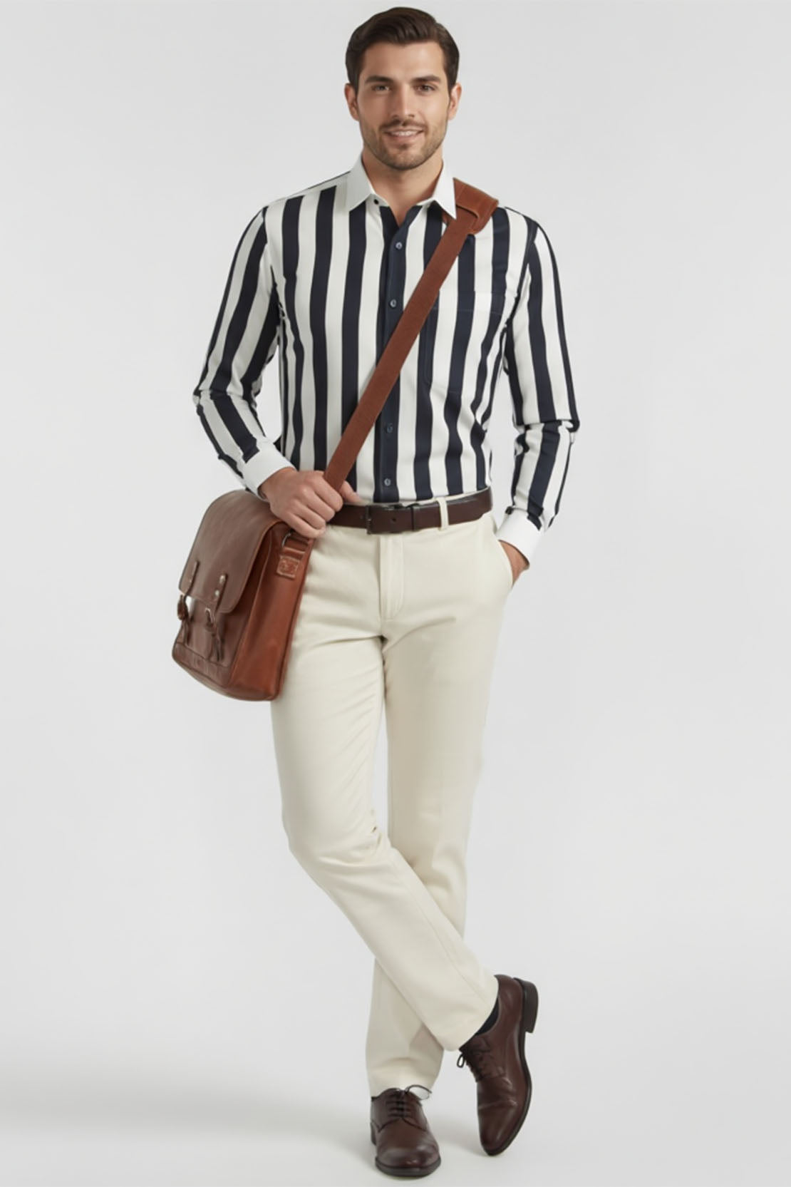 SOPHISTICATED STRIPE BUSINESS SHIRT