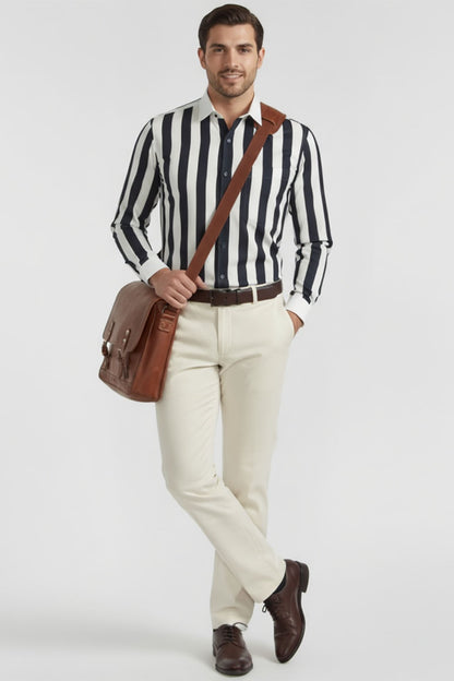 SOPHISTICATED STRIPE BUSINESS SHIRT