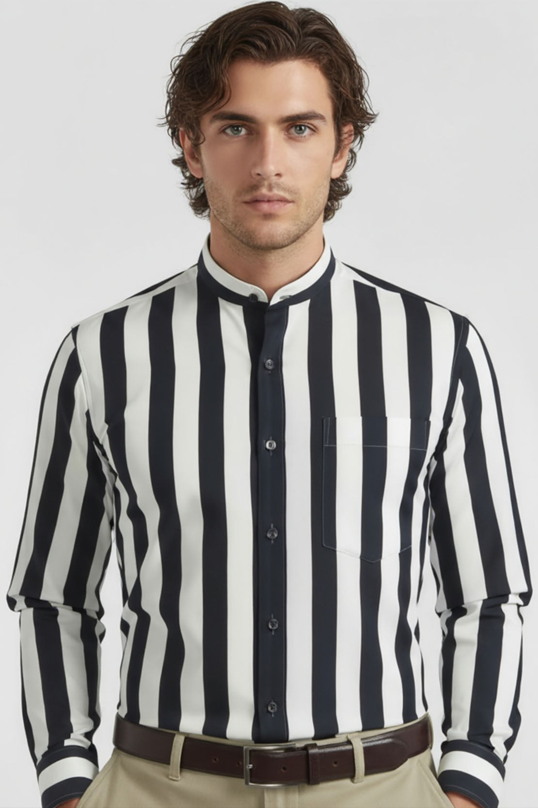 PREMIUM WIDE STRIPE BAND SHIRT
