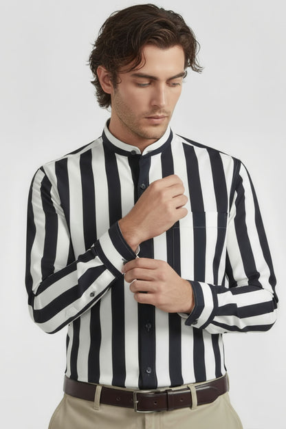 PREMIUM WIDE STRIPE BAND SHIRT