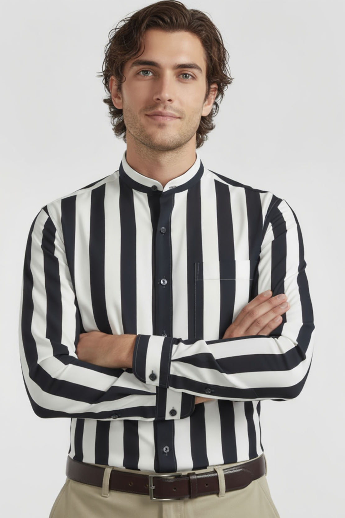 PREMIUM WIDE STRIPE BAND SHIRT
