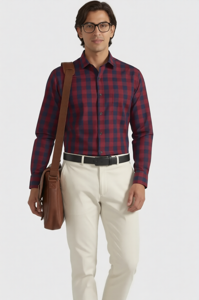 CRIMSON BUFFALO CHECK SHIRT