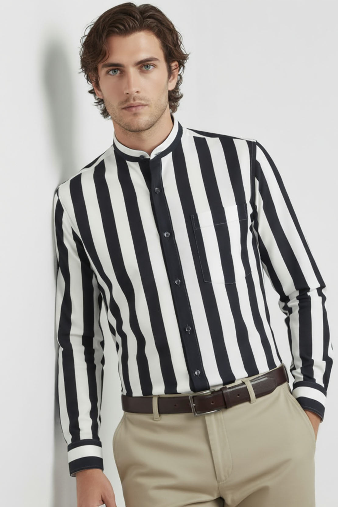 PREMIUM WIDE STRIPE BAND SHIRT