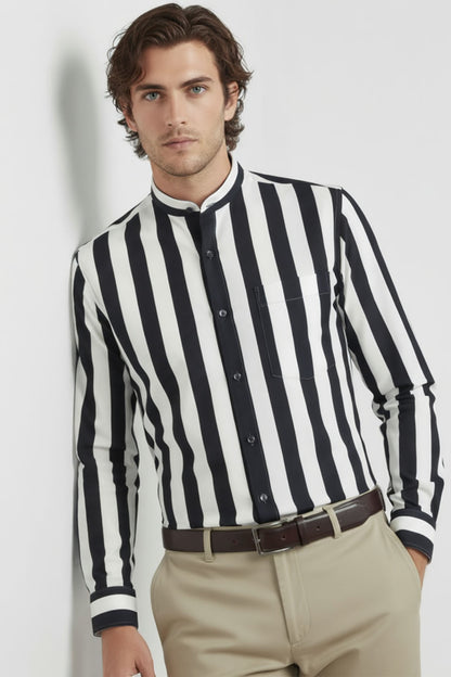 PREMIUM WIDE STRIPE BAND SHIRT