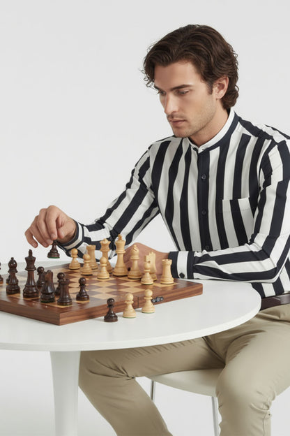 PREMIUM WIDE STRIPE BAND SHIRT