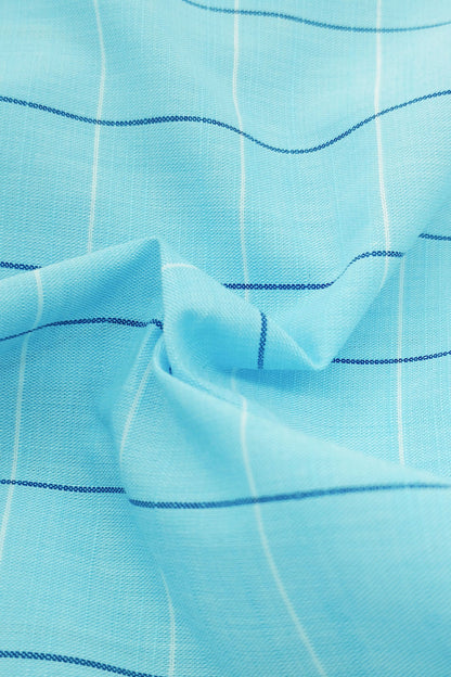 AQUA SKY CHECKED SHIRT
