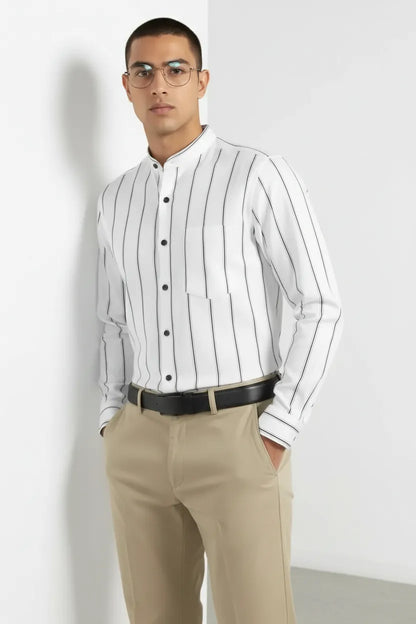 MODERN PARALLEL STRIPE SHIRT