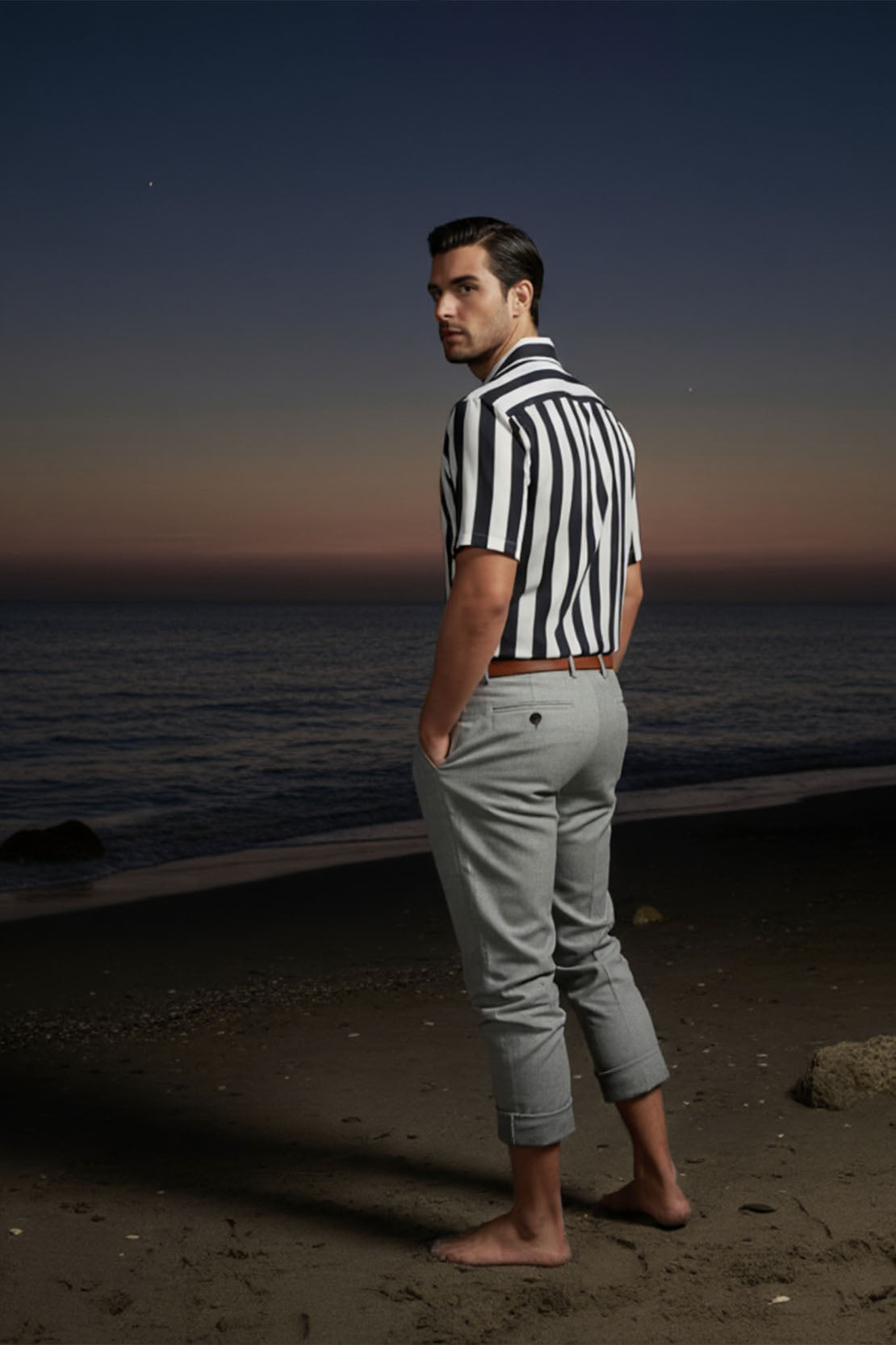 STARK STRIPED CUBAN SHIRT