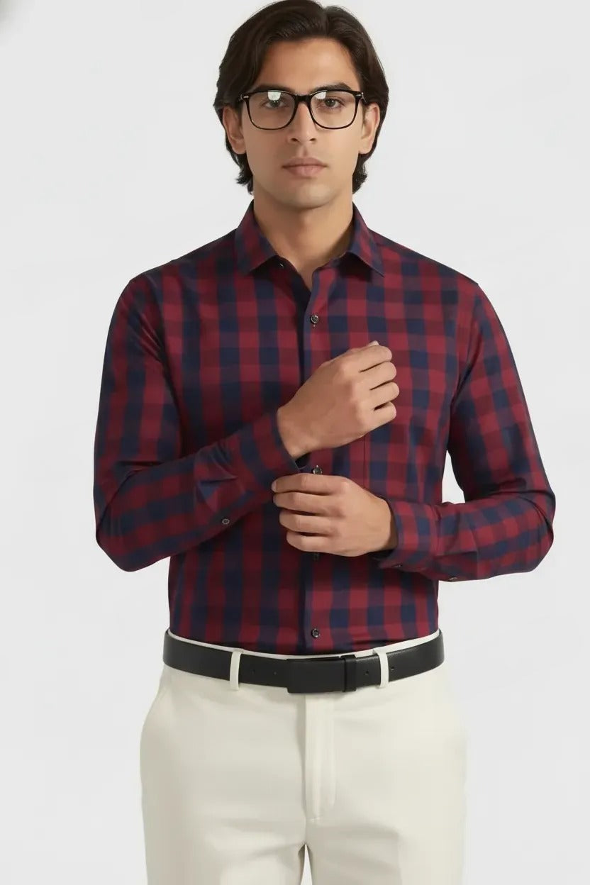 CRIMSON BUFFALO CHECK SHIRT