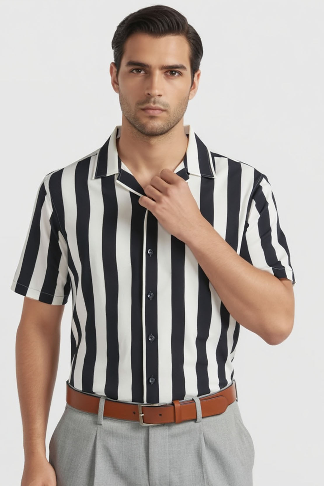 STARK STRIPED CUBAN SHIRT