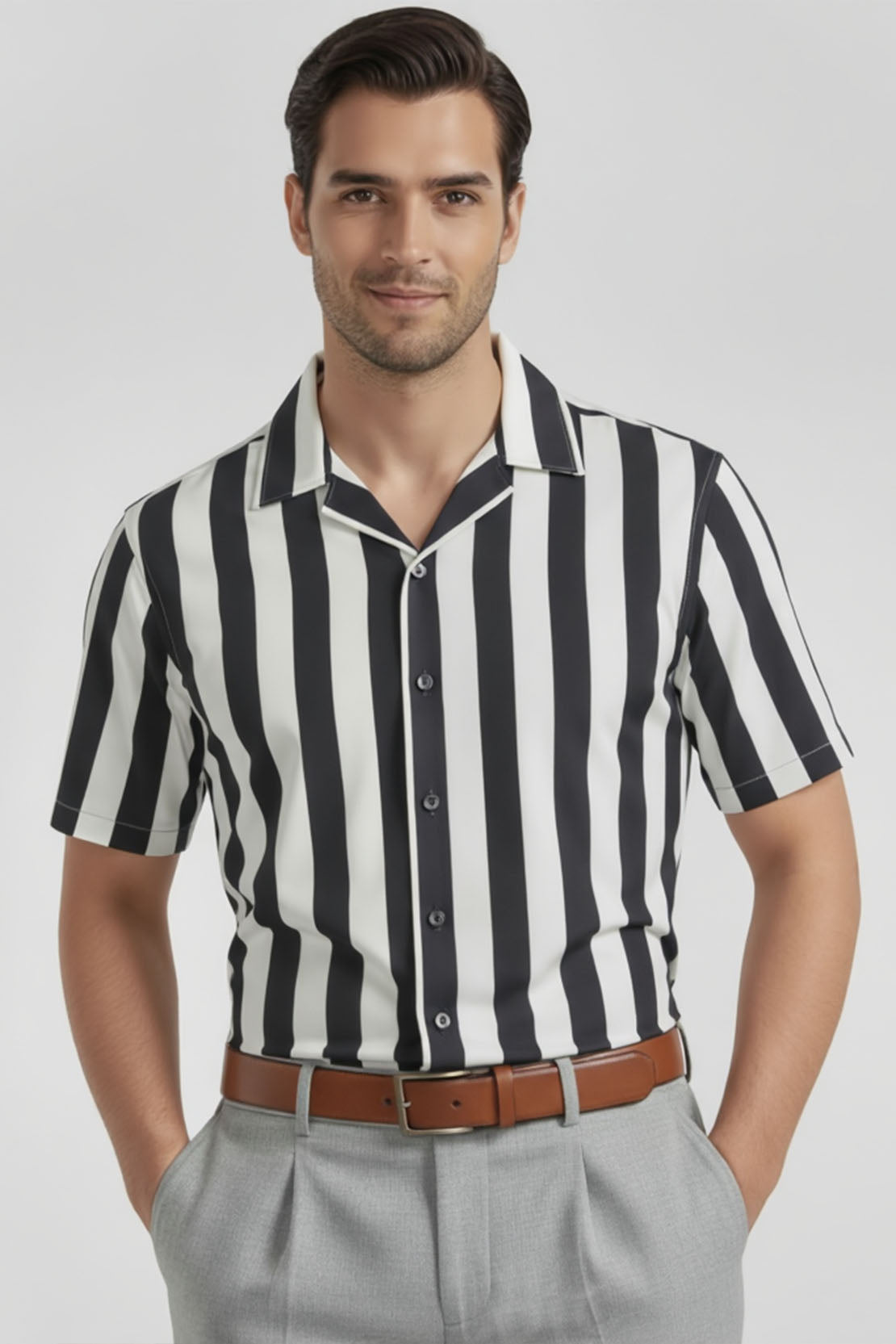 STARK STRIPED CUBAN SHIRT