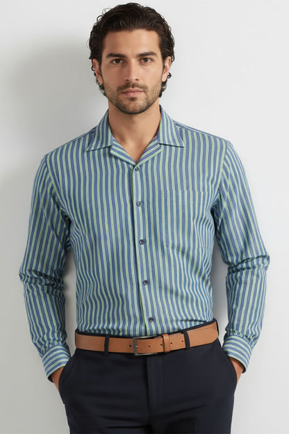 CUBAN THIN STRIPE SHIRT