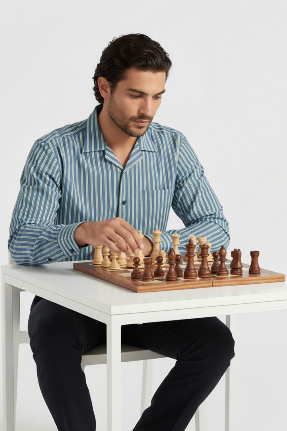 CUBAN THIN STRIPE SHIRT