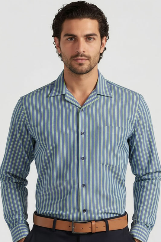 CUBAN THIN STRIPE SHIRT