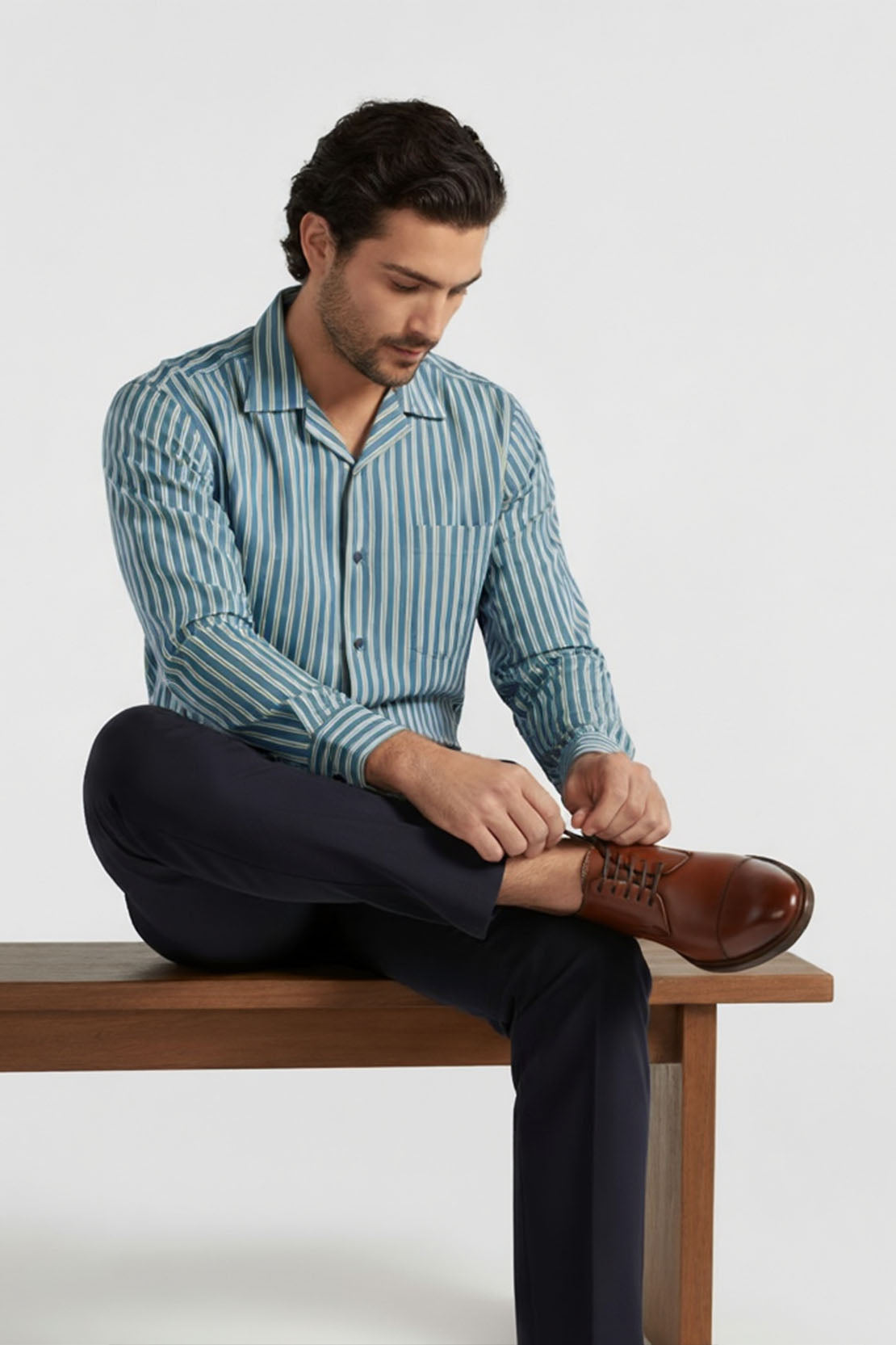 CUBAN THIN STRIPE SHIRT