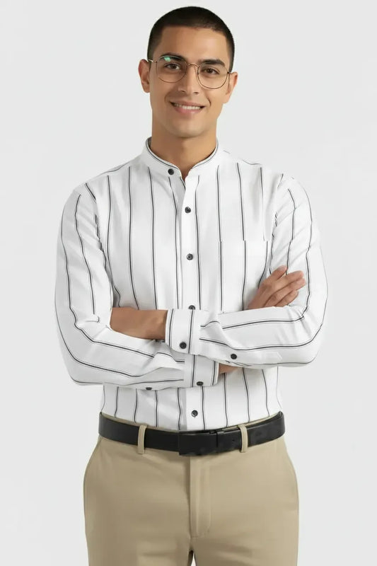 MODERN PARALLEL STRIPE SHIRT
