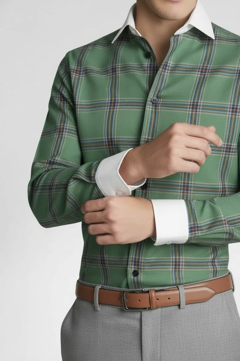 CHALET GREEN WINCHESTER SHIRT