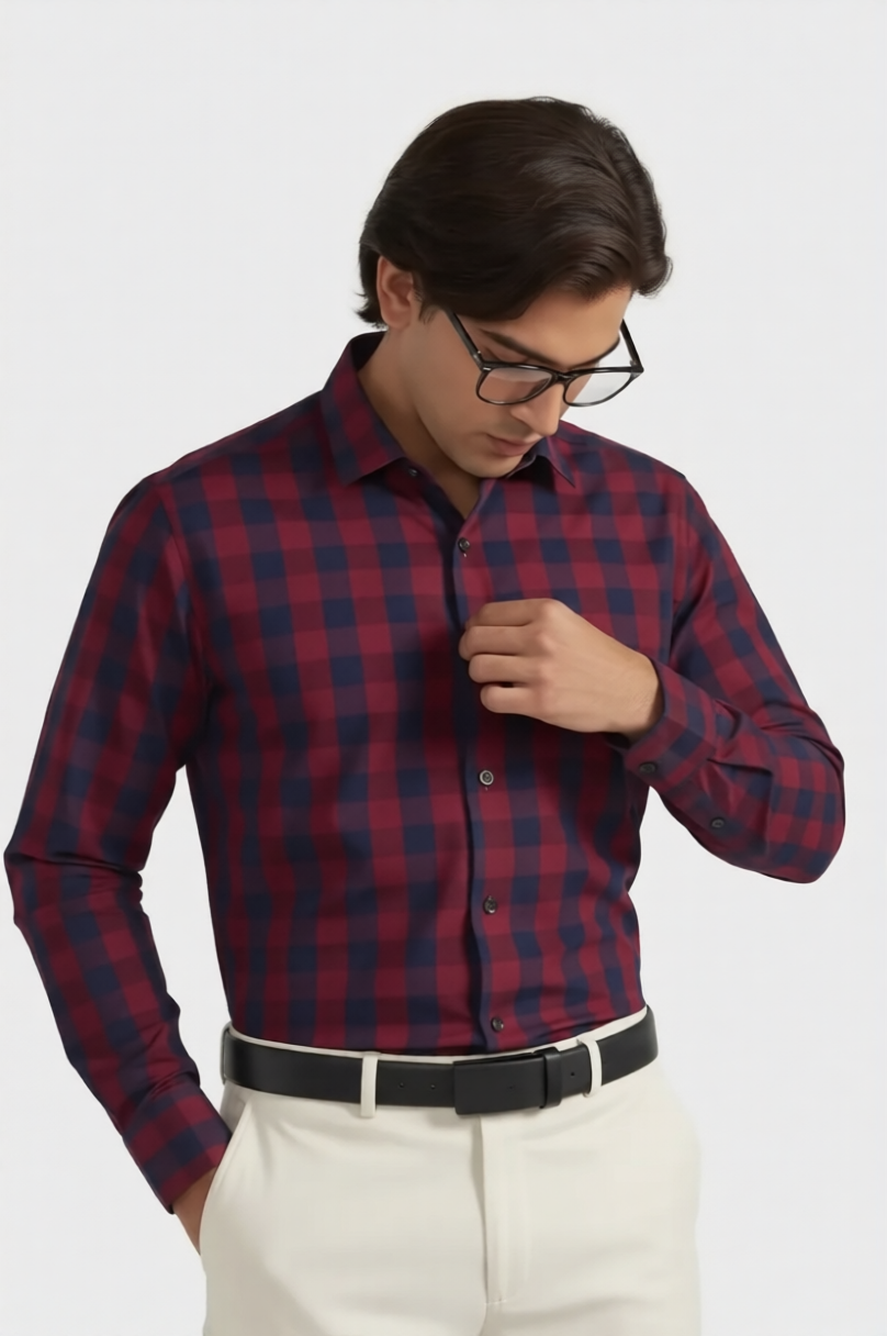 CRIMSON BUFFALO CHECK SHIRT