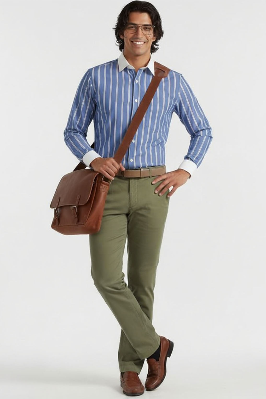 AZURE LINE CLASSIC DRESS SHIRT