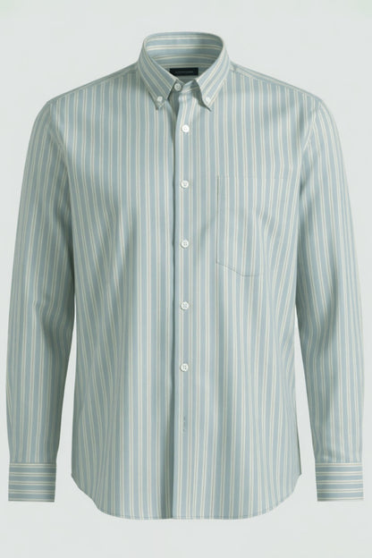 CONTEMPORARY STRIPE BUTTON-DOWN SHIRT