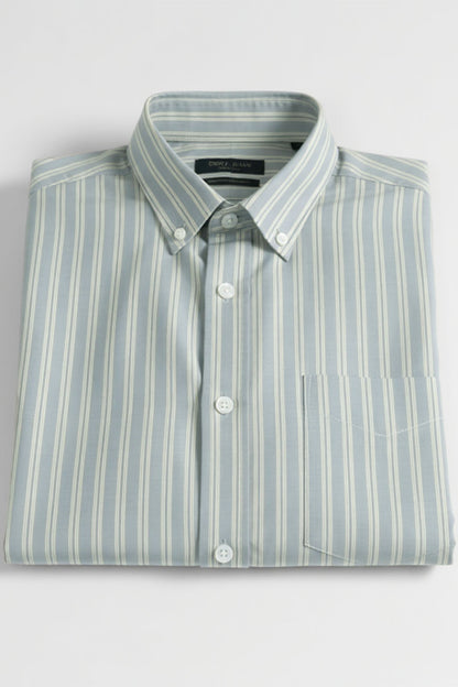 CONTEMPORARY STRIPE BUTTON-DOWN SHIRT