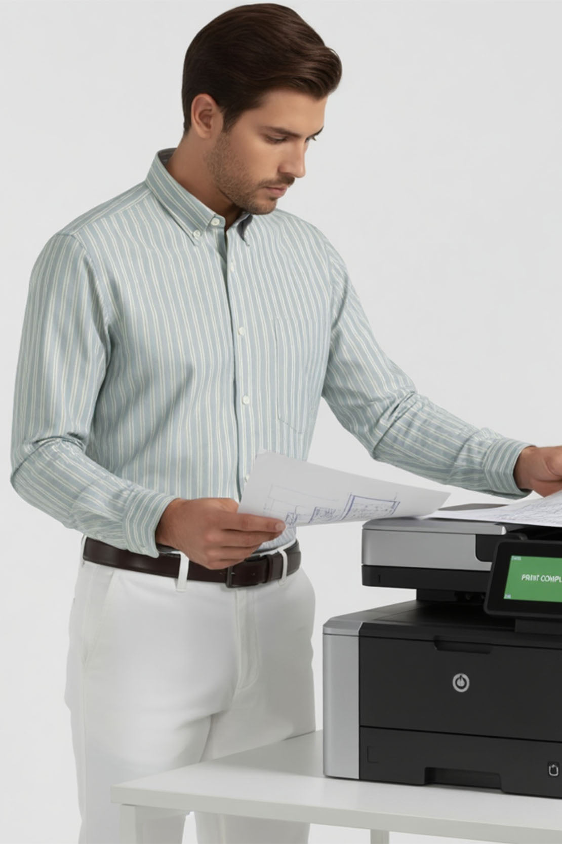 CONTEMPORARY STRIPE BUTTON-DOWN SHIRT