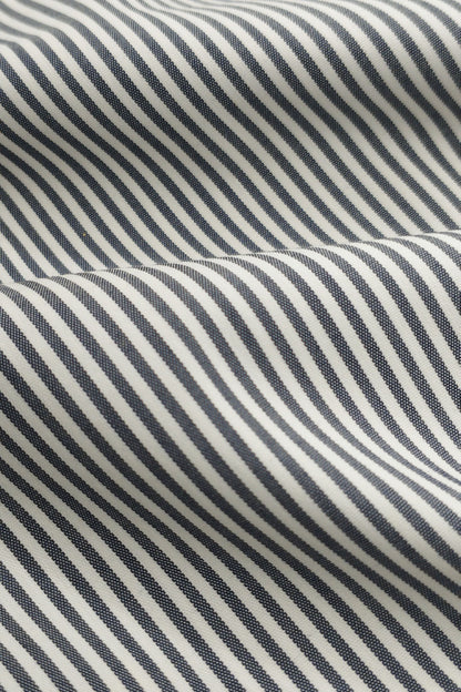 CRISP GREY BLACK VERTICAL LINE SHIRT