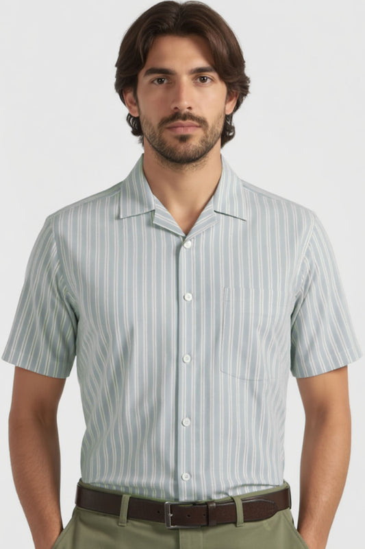 SMART CASUAL CUBAN WORKWEAR SHIRT