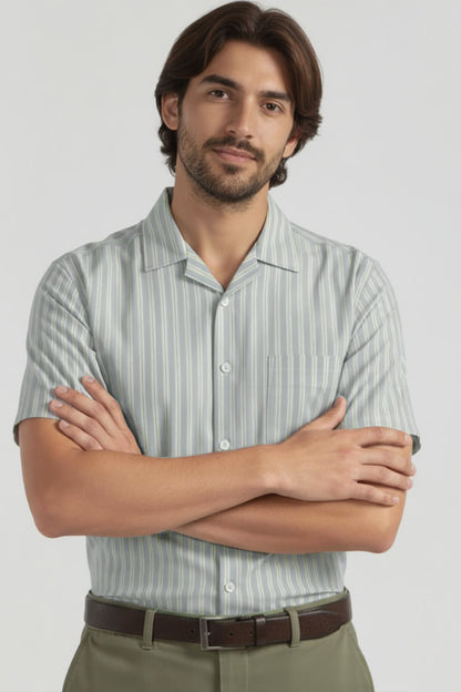 SMART CASUAL CUBAN WORKWEAR SHIRT