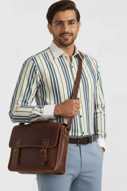 CLASSIC CREAM MULTI-STRIPE SHIRT