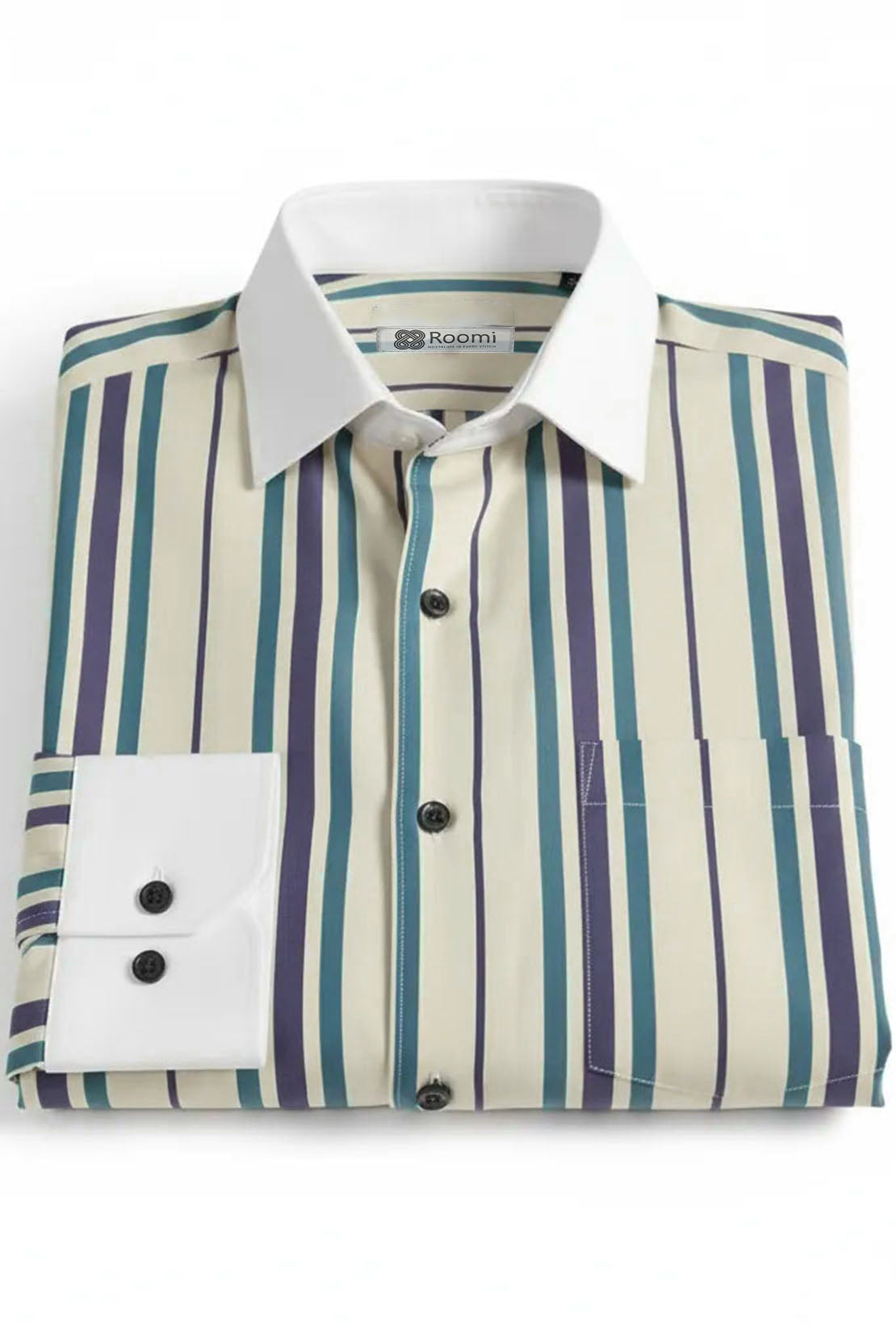 CLASSIC CREAM MULTI-STRIPE SHIRT