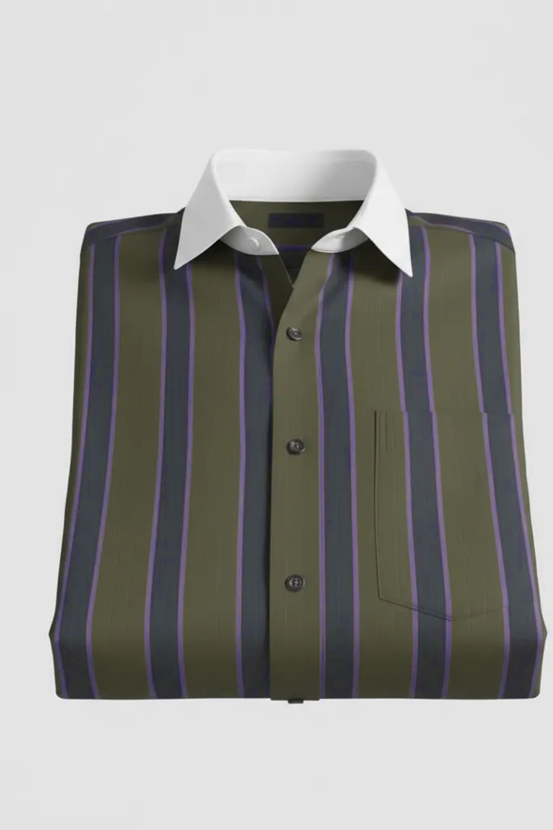 SOPHISTICATED FORMAL SHIRT - GREEN PURPLE