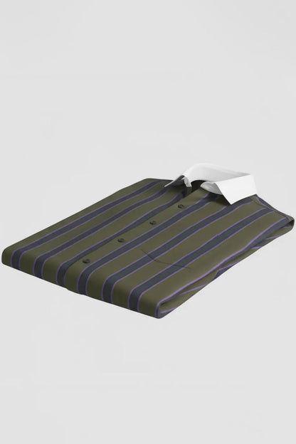 SOPHISTICATED FORMAL SHIRT - GREEN PURPLE