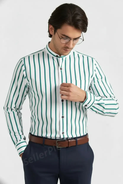 VIBRANT COASTAL LINED SHIRT