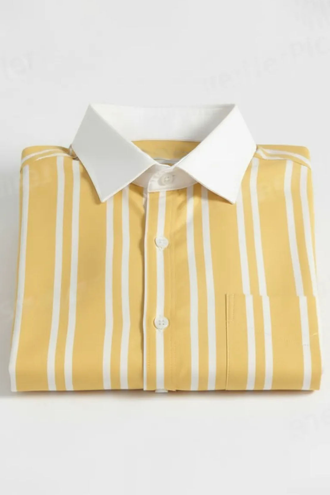 VIBRANT YELLOW MULTI-STRIPE SHIRT